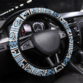 Aotearoa Iwi Ngati Porou Steering Wheel Cover Maori Wharenui House Tribal Pattern