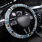 Aotearoa Iwi Ngati Porou Steering Wheel Cover Maori Wharenui House Tribal Pattern