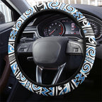 Aotearoa Iwi Ngati Porou Steering Wheel Cover Maori Wharenui House Tribal Pattern