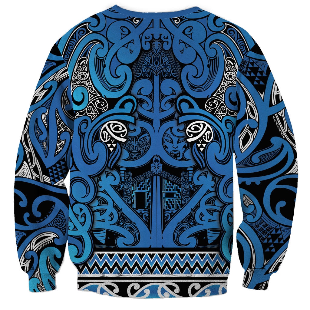 Aotearoa Iwi Ngati Porou Sweatshirt Maori Wharenui House Tribal Pattern
