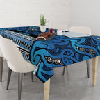 Aotearoa Iwi Ngati Porou Tablecloth Maori Wharenui House Tribal Pattern