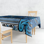Aotearoa Iwi Ngati Porou Tablecloth Maori Wharenui House Tribal Pattern