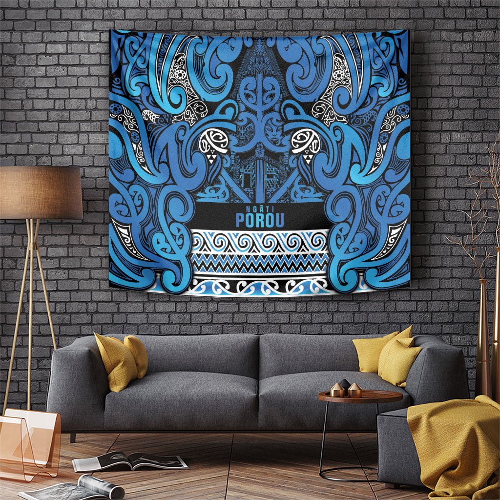 Aotearoa Iwi Ngati Porou Tapestry Maori Wharenui House Tribal Pattern