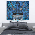Aotearoa Iwi Ngati Porou Tapestry Maori Wharenui House Tribal Pattern