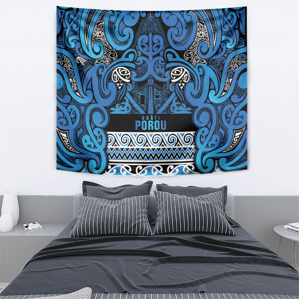 Aotearoa Iwi Ngati Porou Tapestry Maori Wharenui House Tribal Pattern