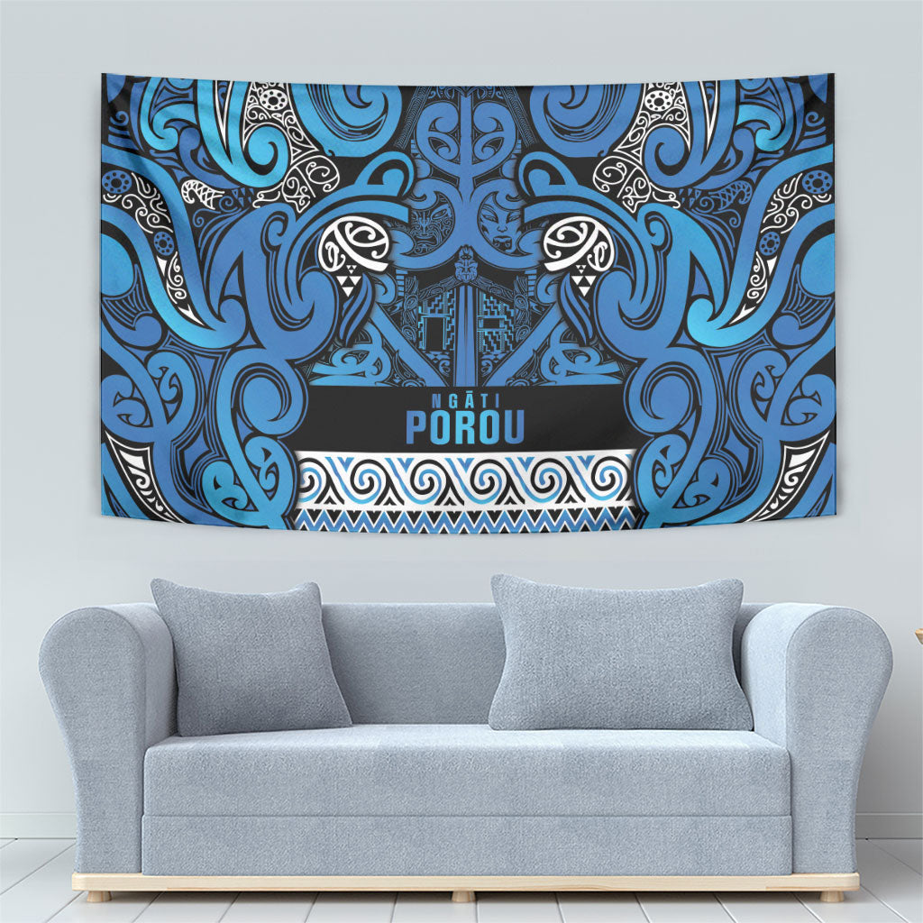 Aotearoa Iwi Ngati Porou Tapestry Maori Wharenui House Tribal Pattern