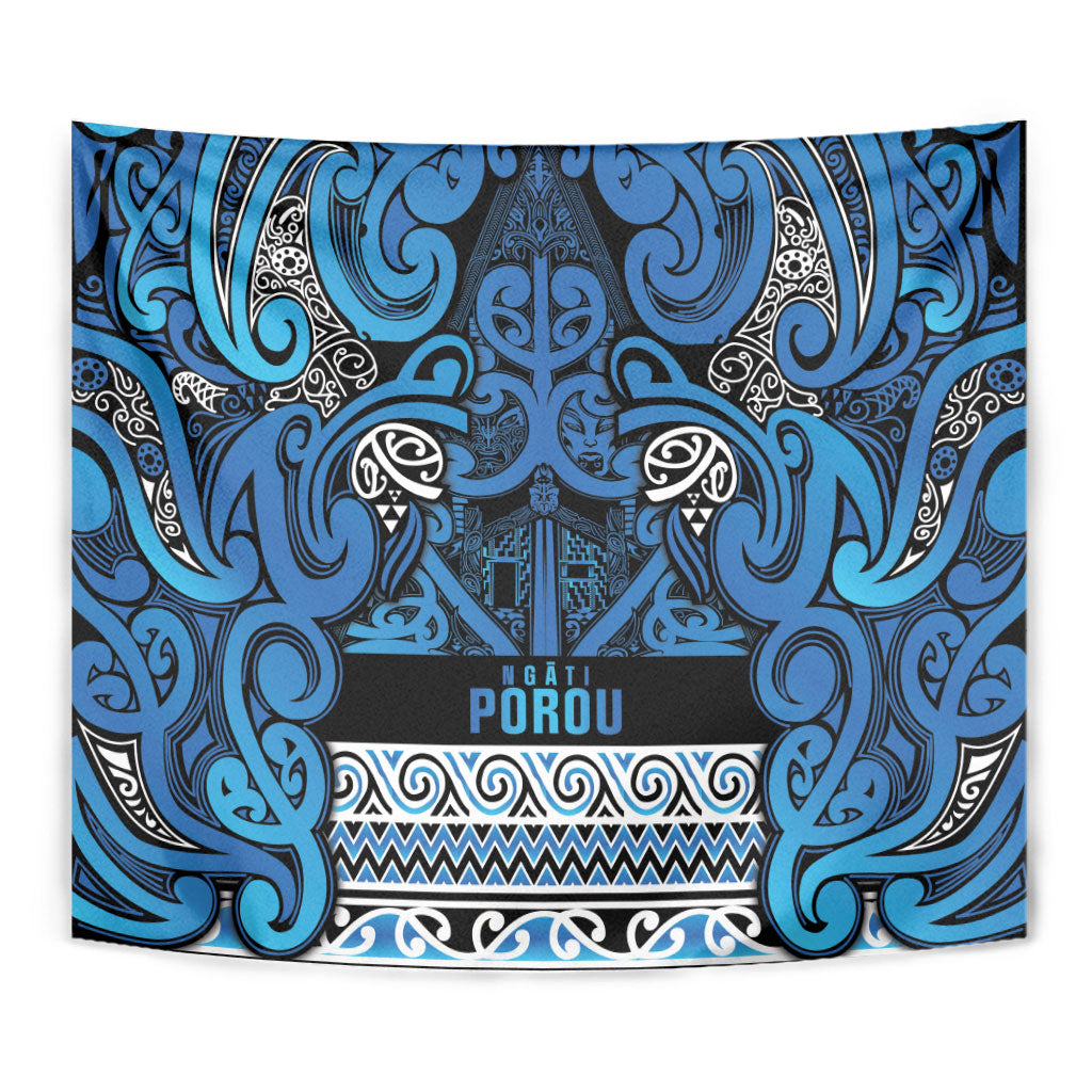 Aotearoa Iwi Ngati Porou Tapestry Maori Wharenui House Tribal Pattern
