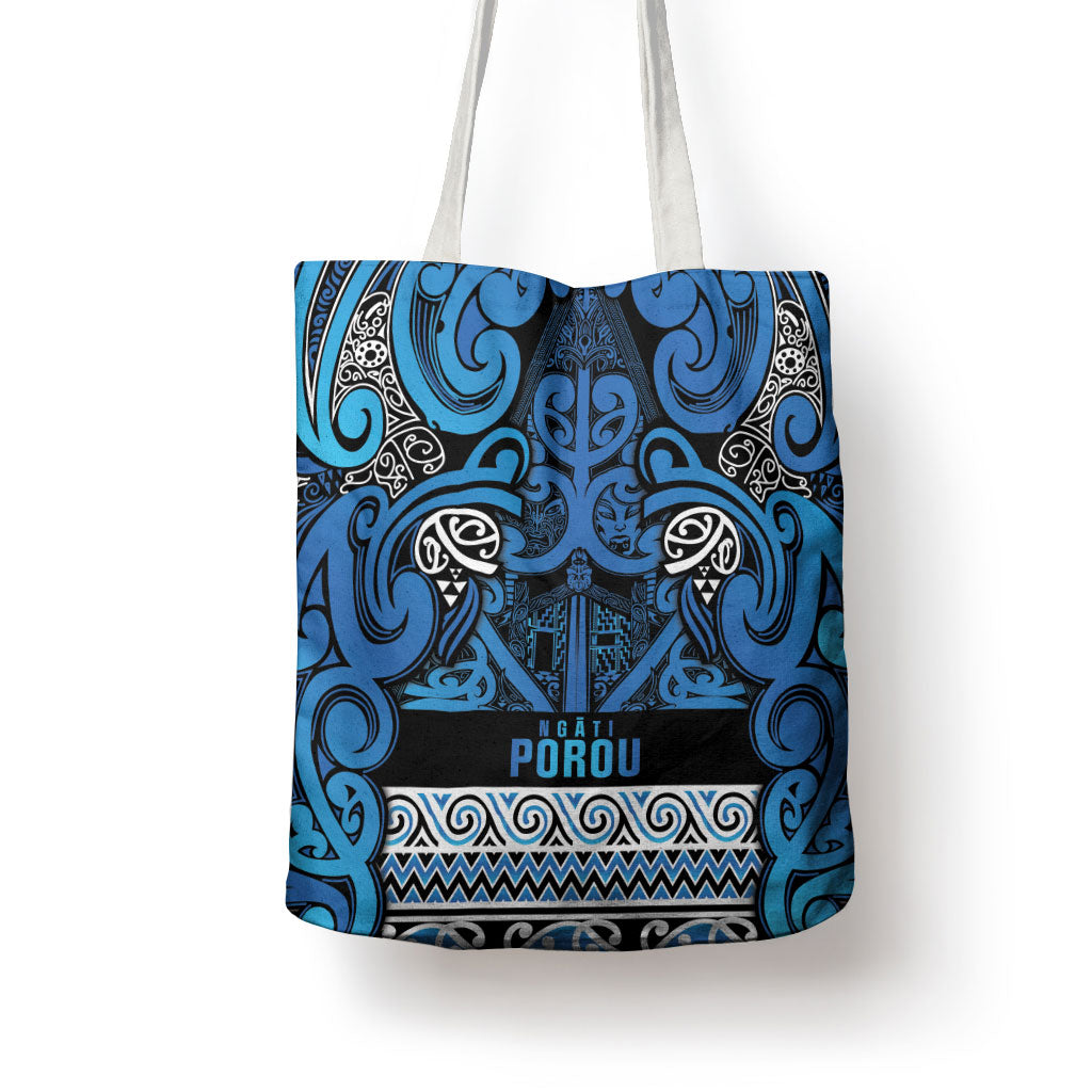 Aotearoa Iwi Ngati Porou Tote Bag Maori Wharenui House Tribal Pattern