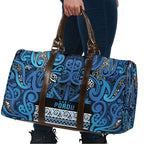 Aotearoa Iwi Ngati Porou Travel Bag Maori Wharenui House Tribal Pattern