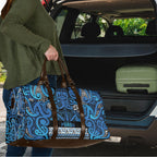 Aotearoa Iwi Ngati Porou Travel Bag Maori Wharenui House Tribal Pattern