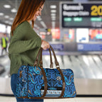 Aotearoa Iwi Ngati Porou Travel Bag Maori Wharenui House Tribal Pattern