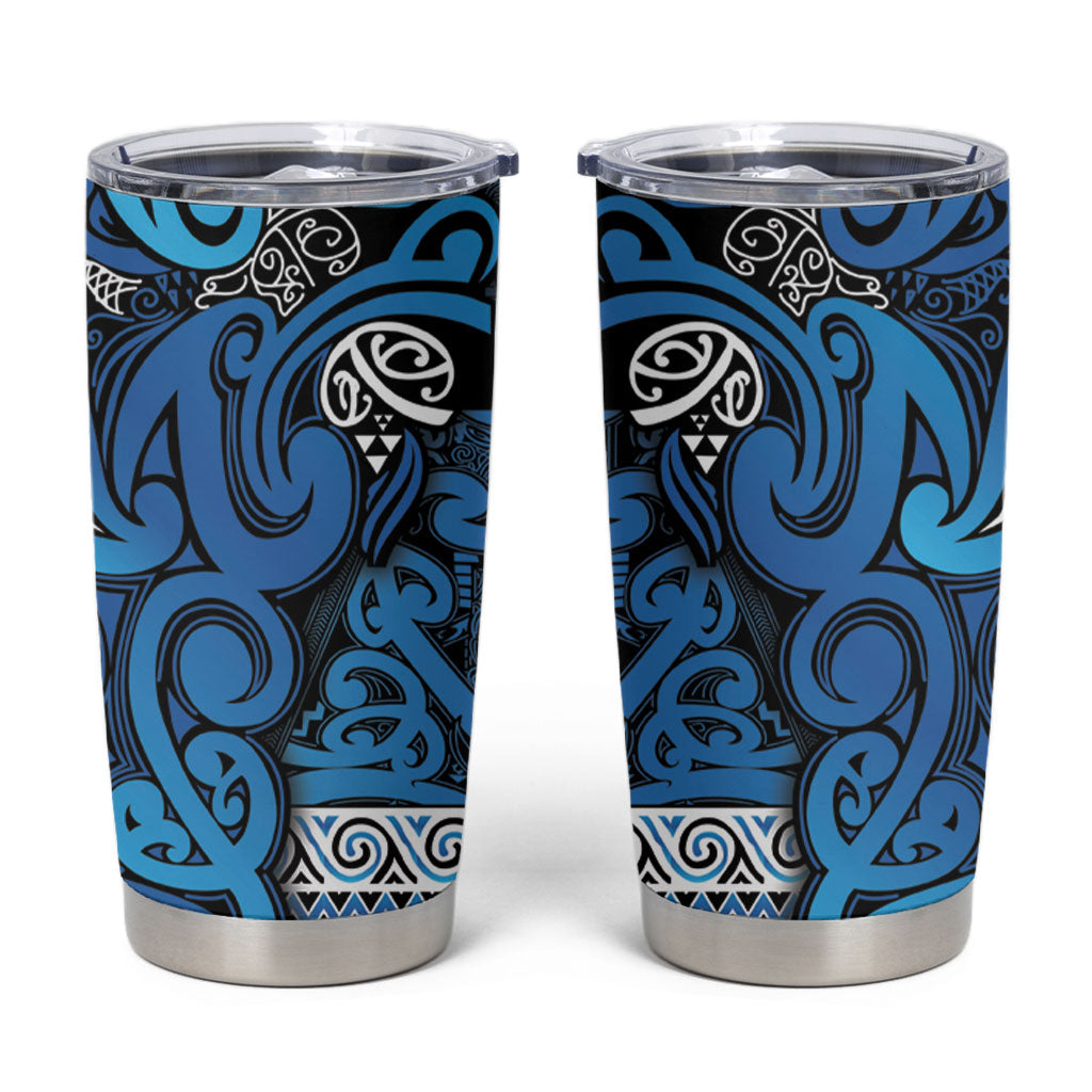 Aotearoa Iwi Ngati Porou Tumbler Cup Maori Wharenui House Tribal Pattern