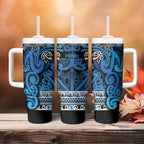 Aotearoa Iwi Ngati Porou Tumbler With Handle Maori Wharenui House Tribal Pattern