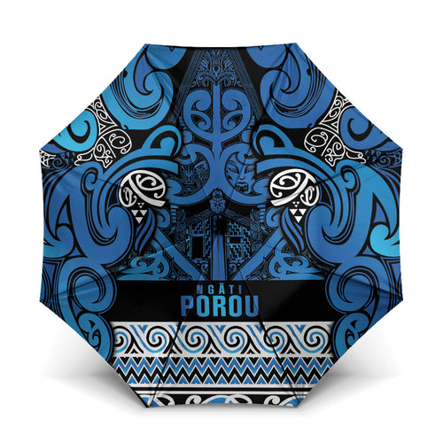 Aotearoa Iwi Ngati Porou Umbrella Maori Wharenui House Tribal Pattern