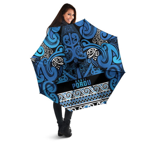 Aotearoa Iwi Ngati Porou Umbrella Maori Wharenui House Tribal Pattern