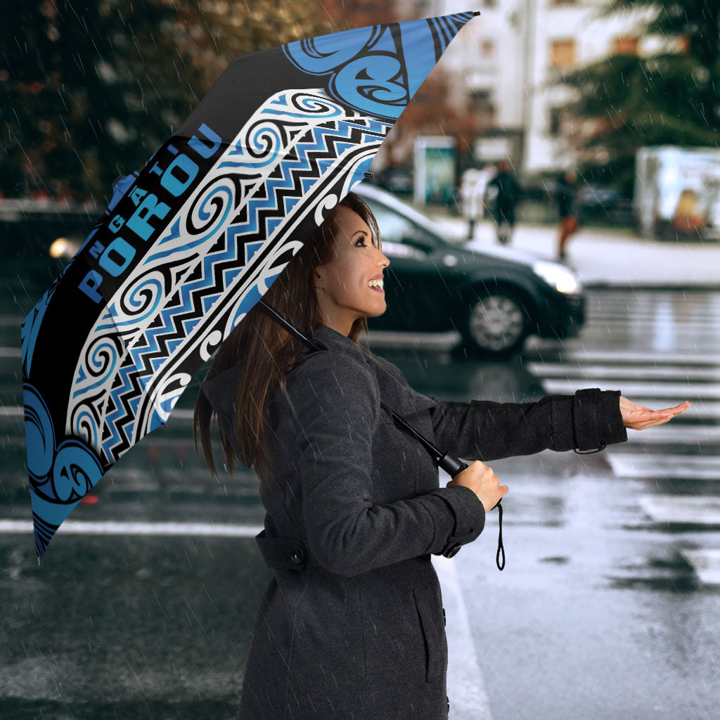 Aotearoa Iwi Ngati Porou Umbrella Maori Wharenui House Tribal Pattern