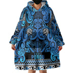 Aotearoa Iwi Ngati Porou Wearable Blanket Hoodie Maori Wharenui House Tribal Pattern