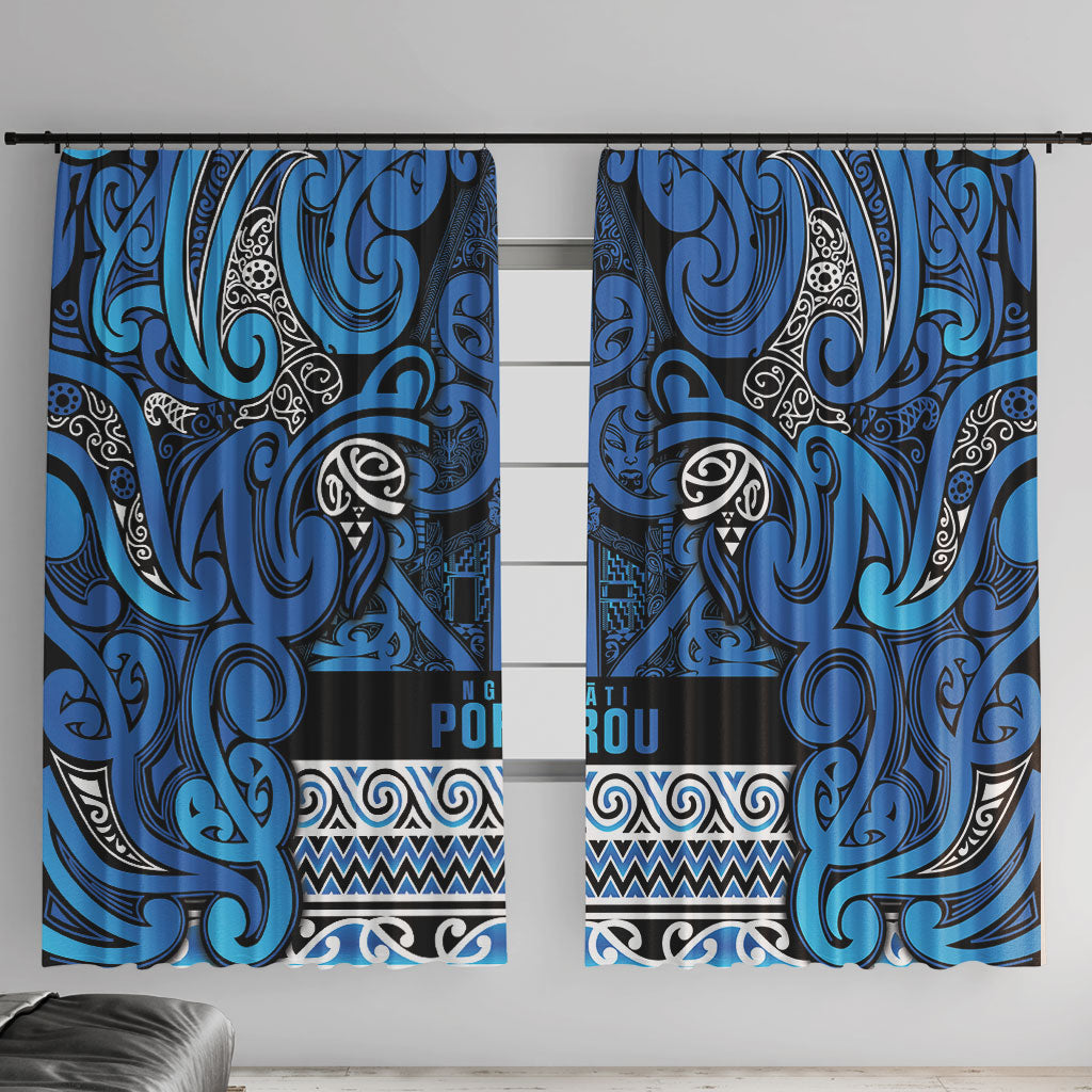 Aotearoa Iwi Ngati Porou Window Curtain Maori Wharenui House Tribal Pattern