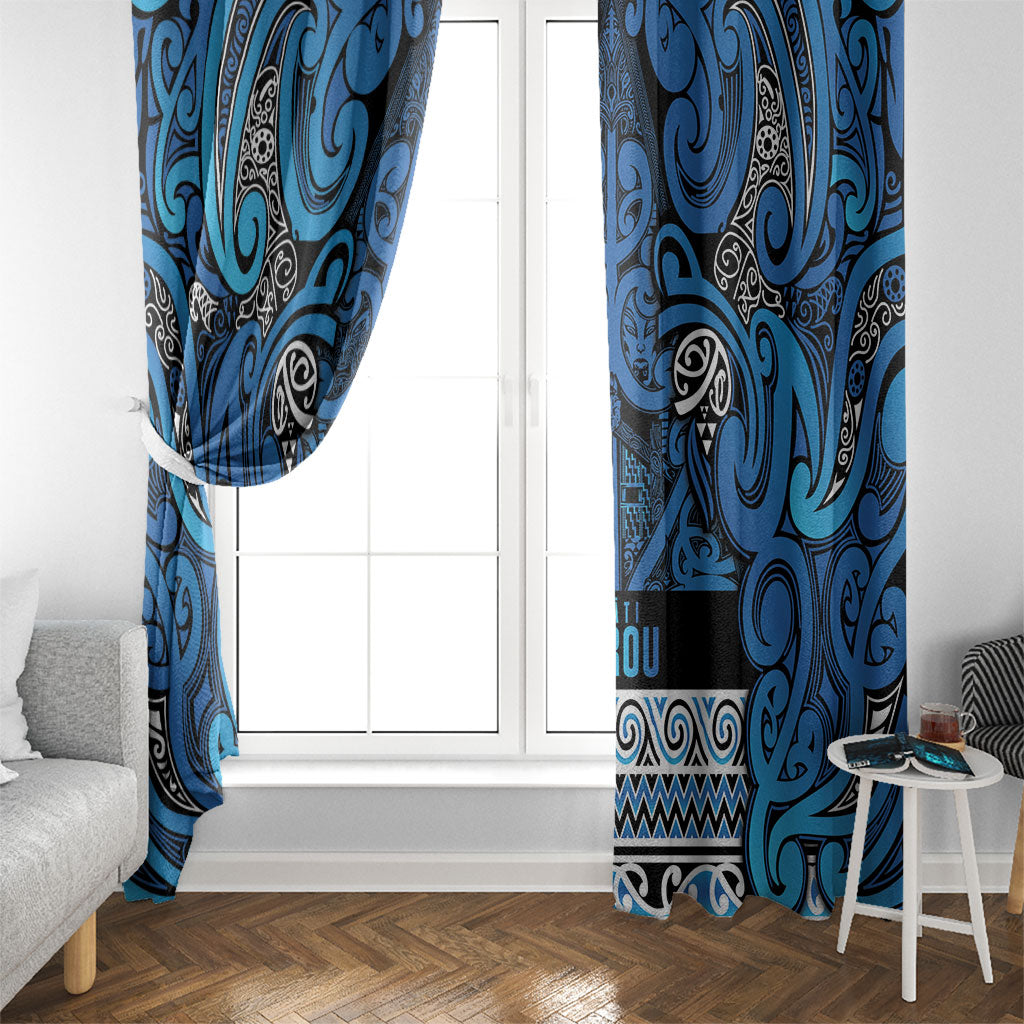 Aotearoa Iwi Ngati Porou Window Curtain Maori Wharenui House Tribal Pattern