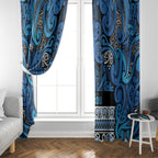 Aotearoa Iwi Ngati Porou Window Curtain Maori Wharenui House Tribal Pattern