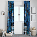 Aotearoa Iwi Ngati Porou Window Curtain Maori Wharenui House Tribal Pattern