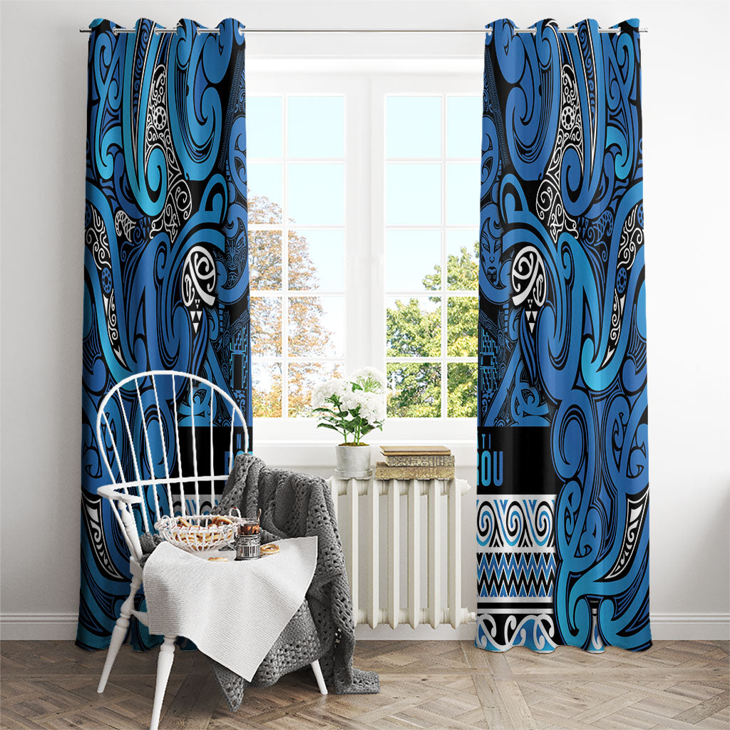 Aotearoa Iwi Ngati Porou Window Curtain Maori Wharenui House Tribal Pattern