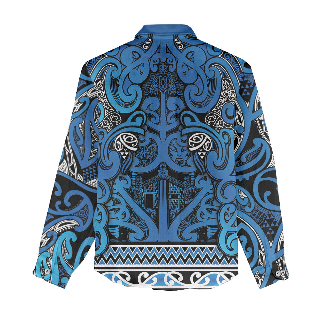 Aotearoa Iwi Ngati Porou Women Casual Shirt Maori Wharenui House Tribal Pattern