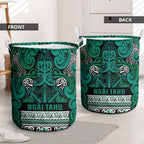 Aotearoa Iwi Ngai Tahu Laundry Basket Maori Wharenui House Tribal Pattern