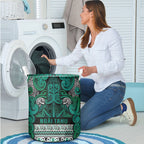 Aotearoa Iwi Ngai Tahu Laundry Basket Maori Wharenui House Tribal Pattern