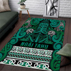 Aotearoa Iwi Ngai Tahu Area Rug Maori Wharenui House Tribal Pattern