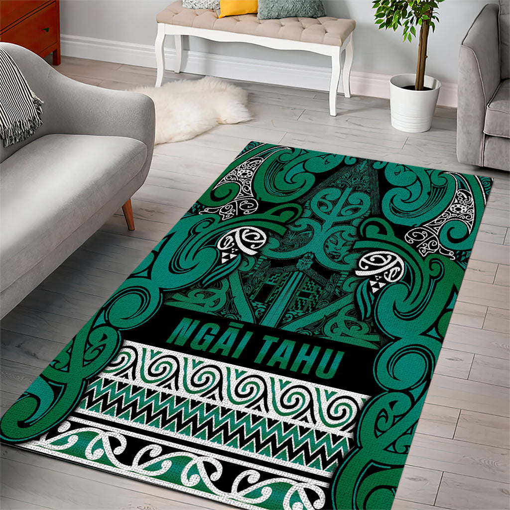 Aotearoa Iwi Ngai Tahu Area Rug Maori Wharenui House Tribal Pattern