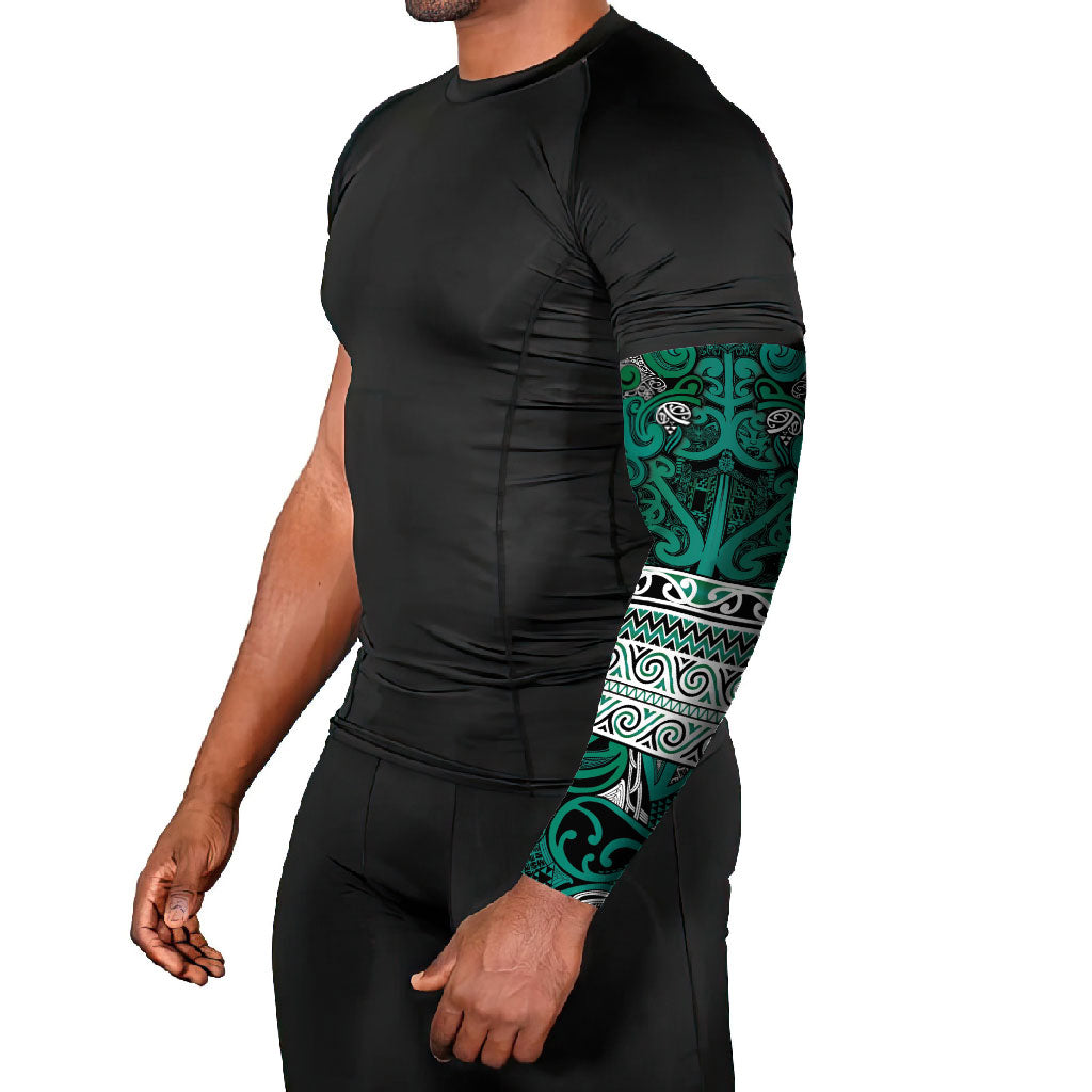 Aotearoa Iwi Ngai Tahu Arm Sleeves Maori Wharenui House Tribal Pattern