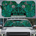 Aotearoa Iwi Ngai Tahu Auto Sun Shade Maori Wharenui House Tribal Pattern