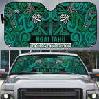 Aotearoa Iwi Ngai Tahu Auto Sun Shade Maori Wharenui House Tribal Pattern