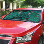 Aotearoa Iwi Ngai Tahu Auto Sun Shade Maori Wharenui House Tribal Pattern