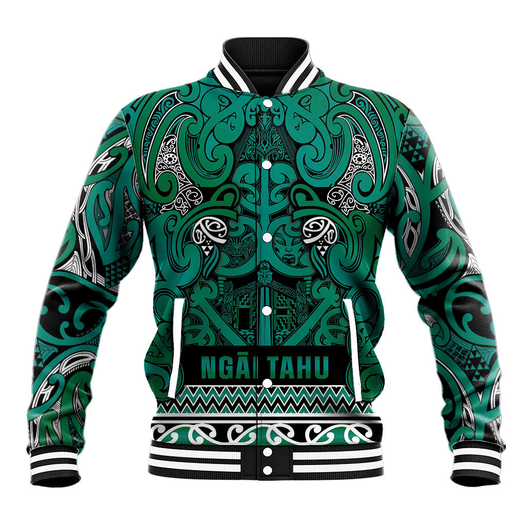 Aotearoa Iwi Ngai Tahu Baseball Jacket Maori Wharenui House Tribal Pattern