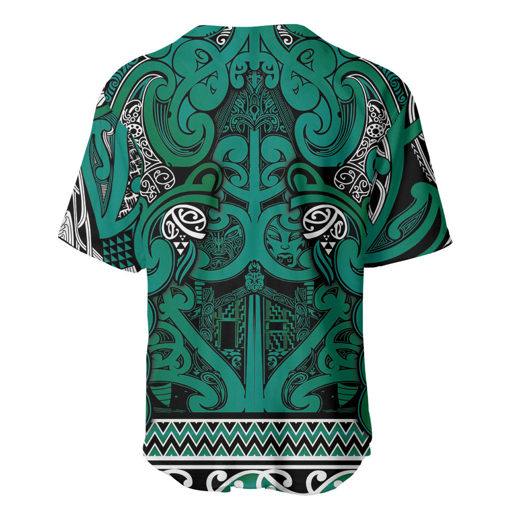 Aotearoa Iwi Ngai Tahu Baseball Jersey Maori Wharenui House Tribal Pattern