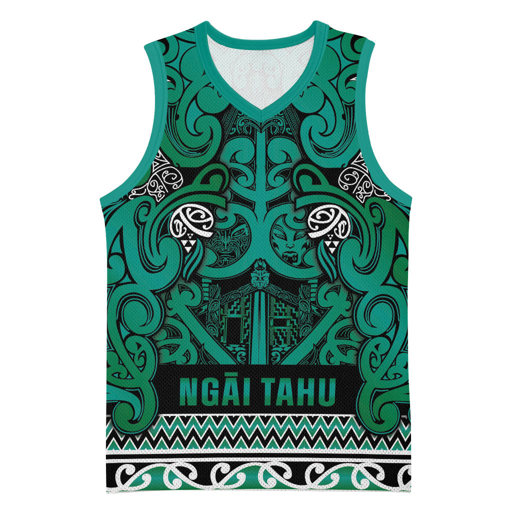 Aotearoa Iwi Ngai Tahu Basketball Jersey Maori Wharenui House Tribal Pattern