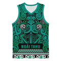 Aotearoa Iwi Ngai Tahu Basketball Jersey Maori Wharenui House Tribal Pattern
