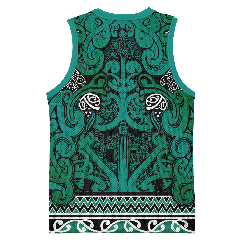 Aotearoa Iwi Ngai Tahu Basketball Jersey Maori Wharenui House Tribal Pattern