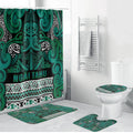 Aotearoa Iwi Ngai Tahu Bathroom Set Maori Wharenui House Tribal Pattern