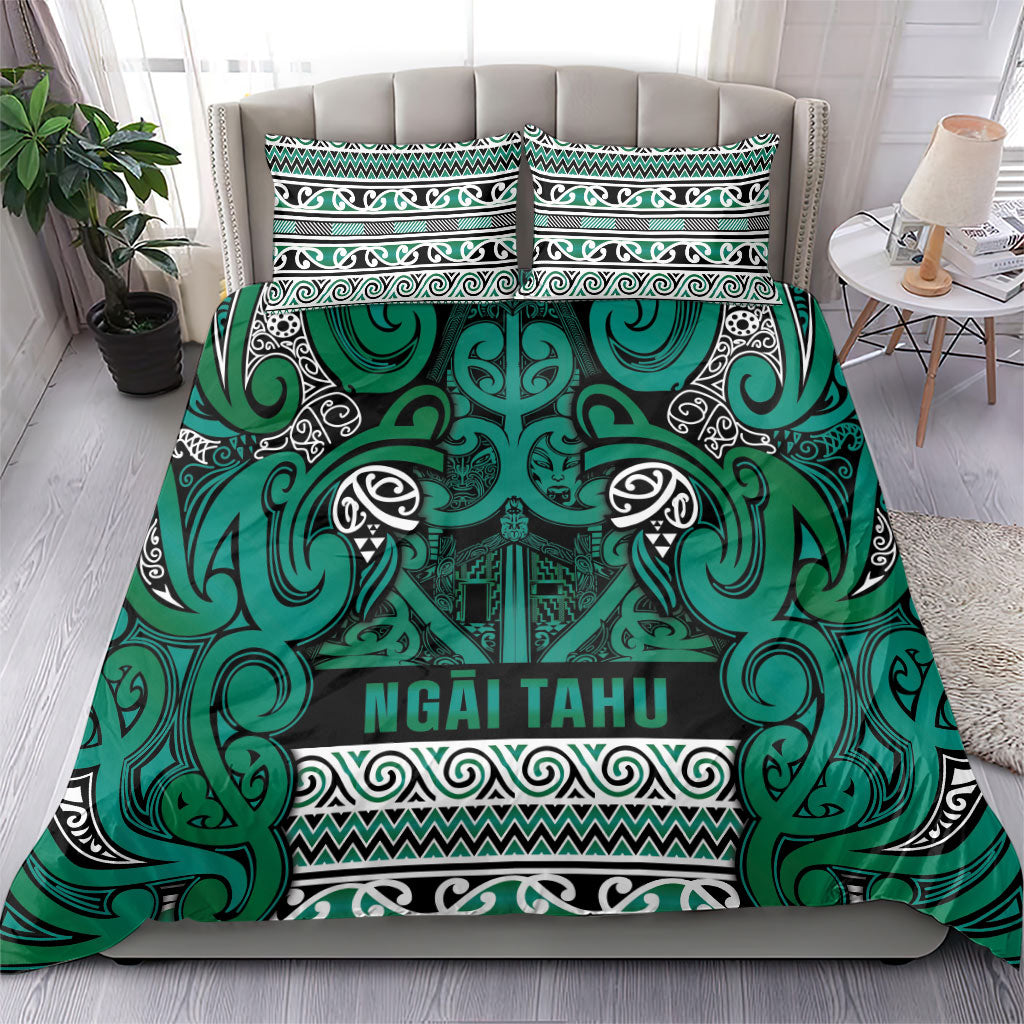 Aotearoa Iwi Ngai Tahu Bedding Set Maori Wharenui House Tribal Pattern