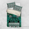 Aotearoa Iwi Ngai Tahu Bedding Set Maori Wharenui House Tribal Pattern