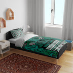 Aotearoa Iwi Ngai Tahu Bedding Set Maori Wharenui House Tribal Pattern