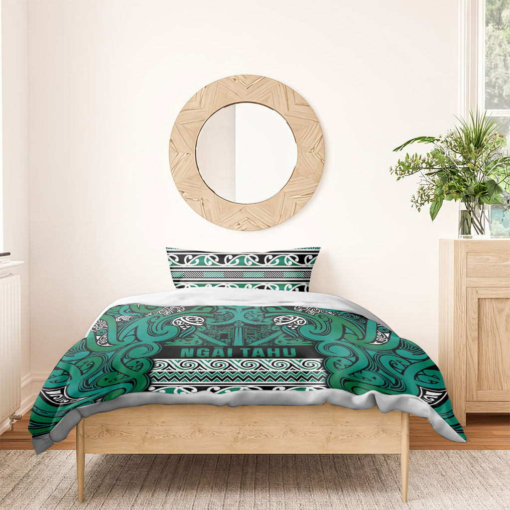 Aotearoa Iwi Ngai Tahu Bedding Set Maori Wharenui House Tribal Pattern
