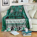 Aotearoa Iwi Ngai Tahu Blanket Maori Wharenui House Tribal Pattern
