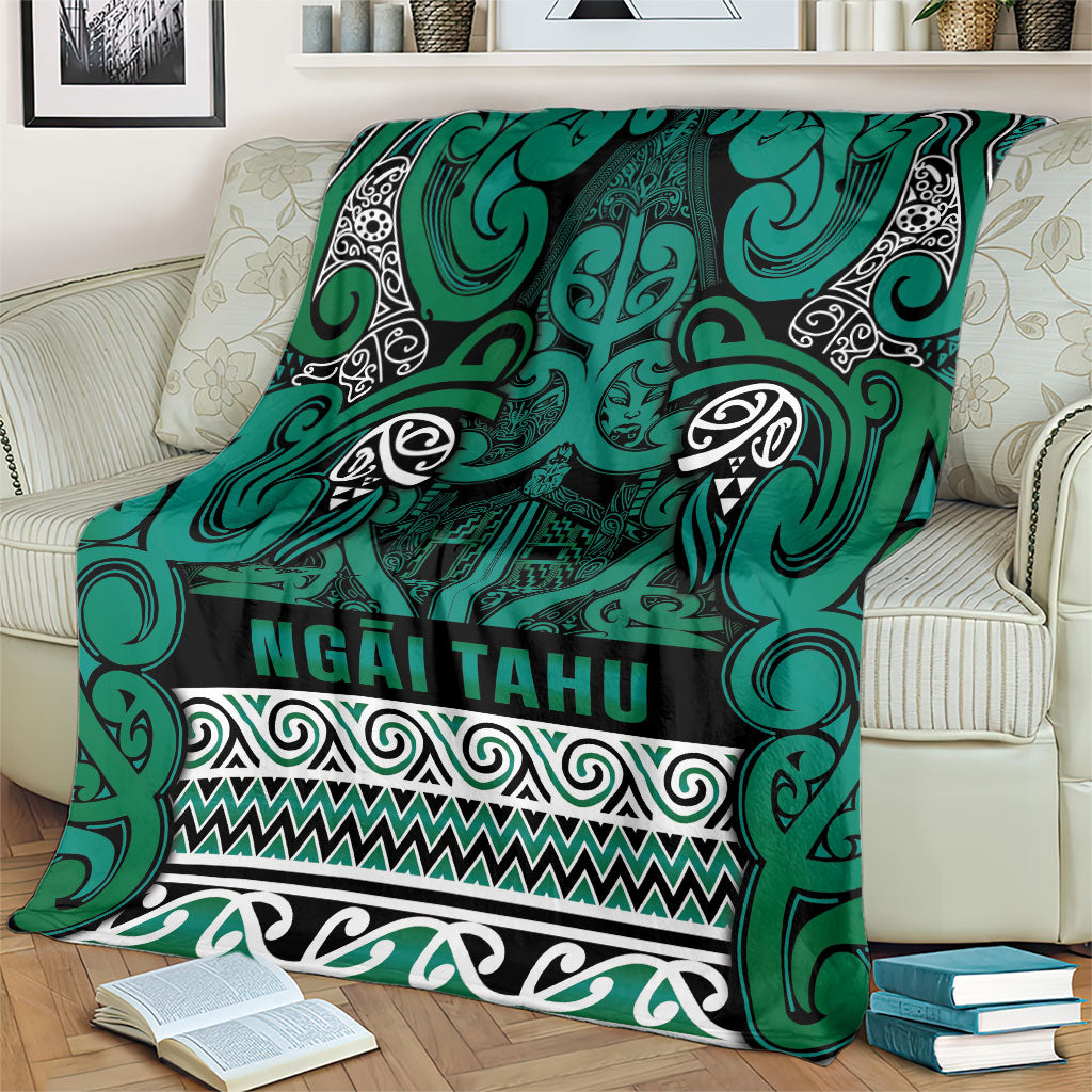 Aotearoa Iwi Ngai Tahu Blanket Maori Wharenui House Tribal Pattern