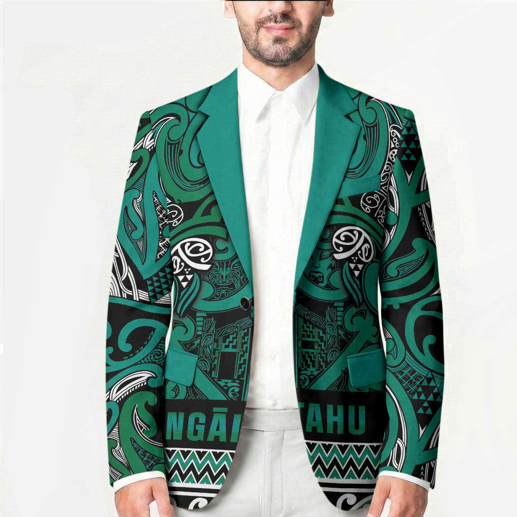 Aotearoa Iwi Ngai Tahu Blazer Maori Wharenui House Tribal Pattern