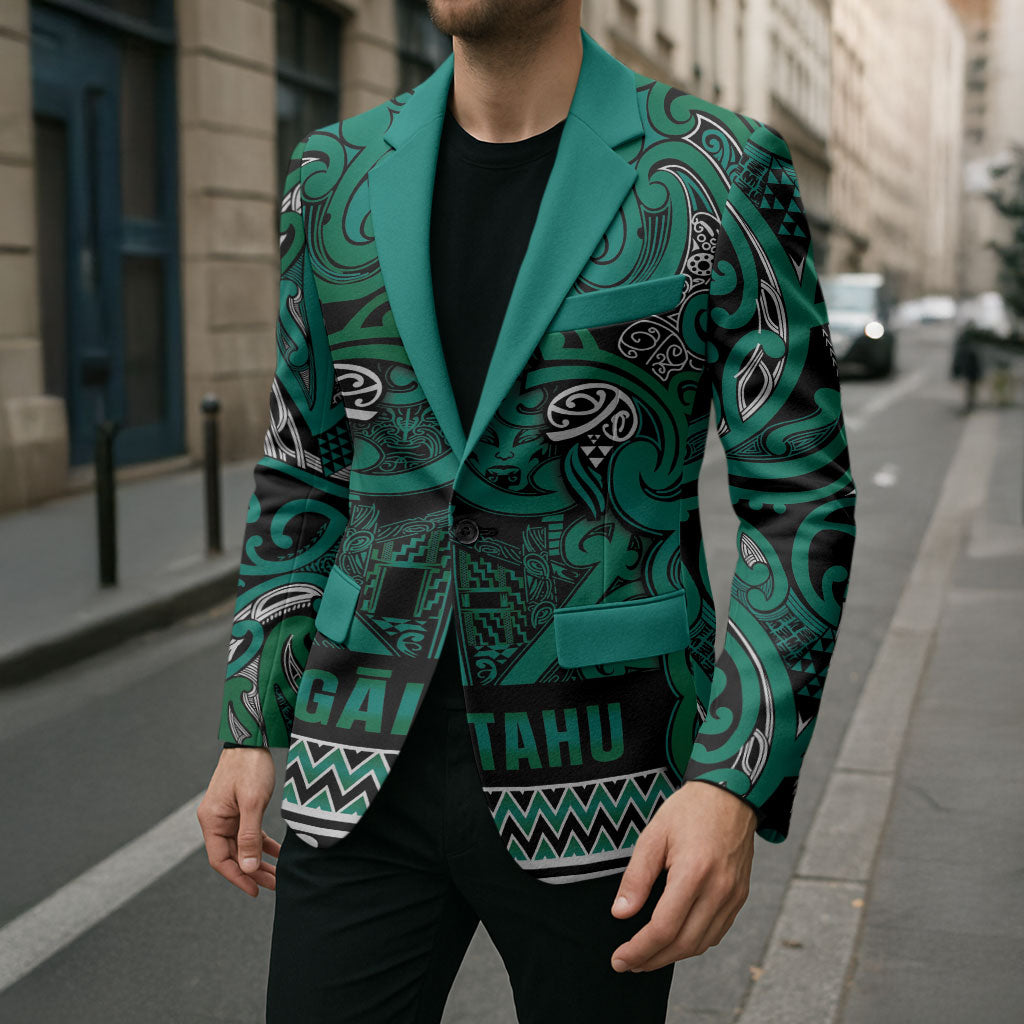 Aotearoa Iwi Ngai Tahu Blazer Maori Wharenui House Tribal Pattern
