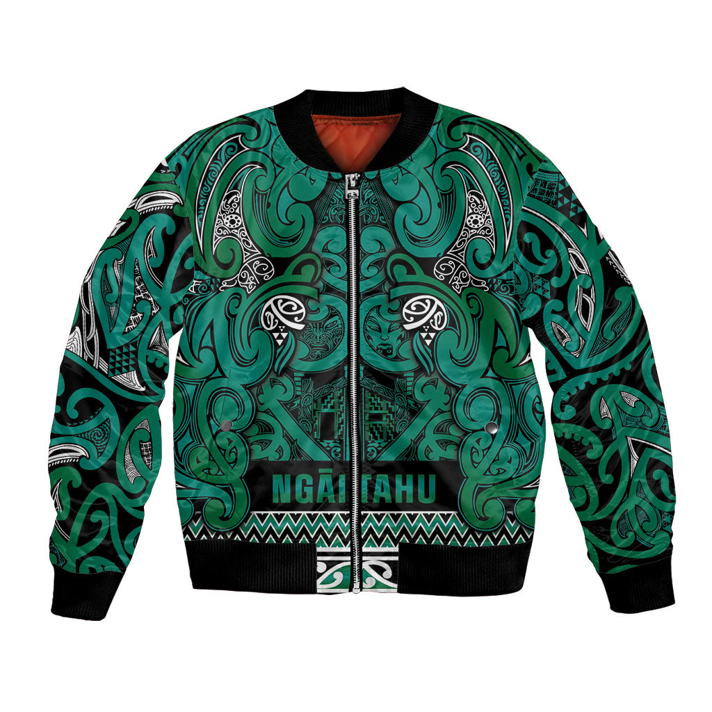 Aotearoa Iwi Ngai Tahu Bomber Jacket Maori Wharenui House Tribal Pattern